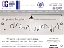 Tablet Screenshot of centralhousinggroup.com